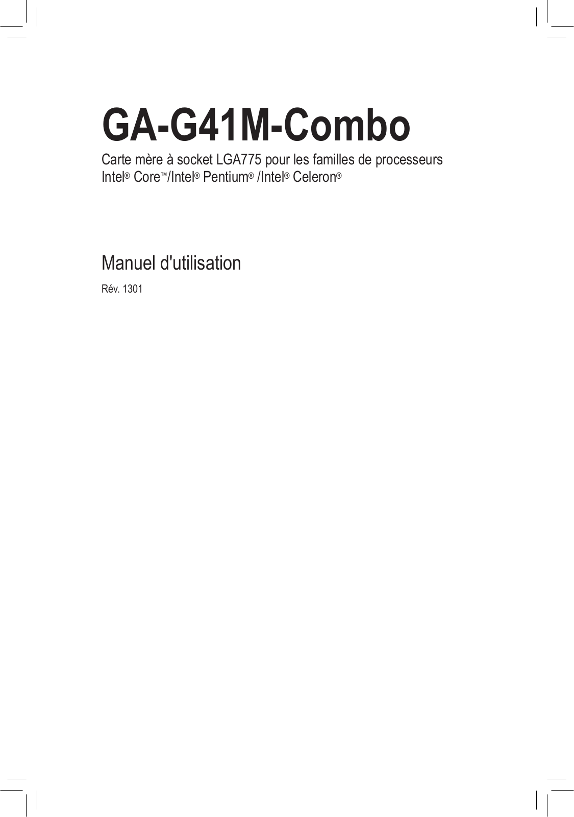 GIGABYTE G41M-COMBO User Manual