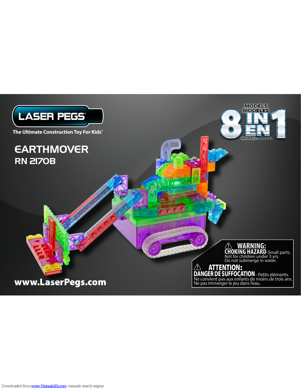 Laser Pegs Earthmover RN 21708 User Manual