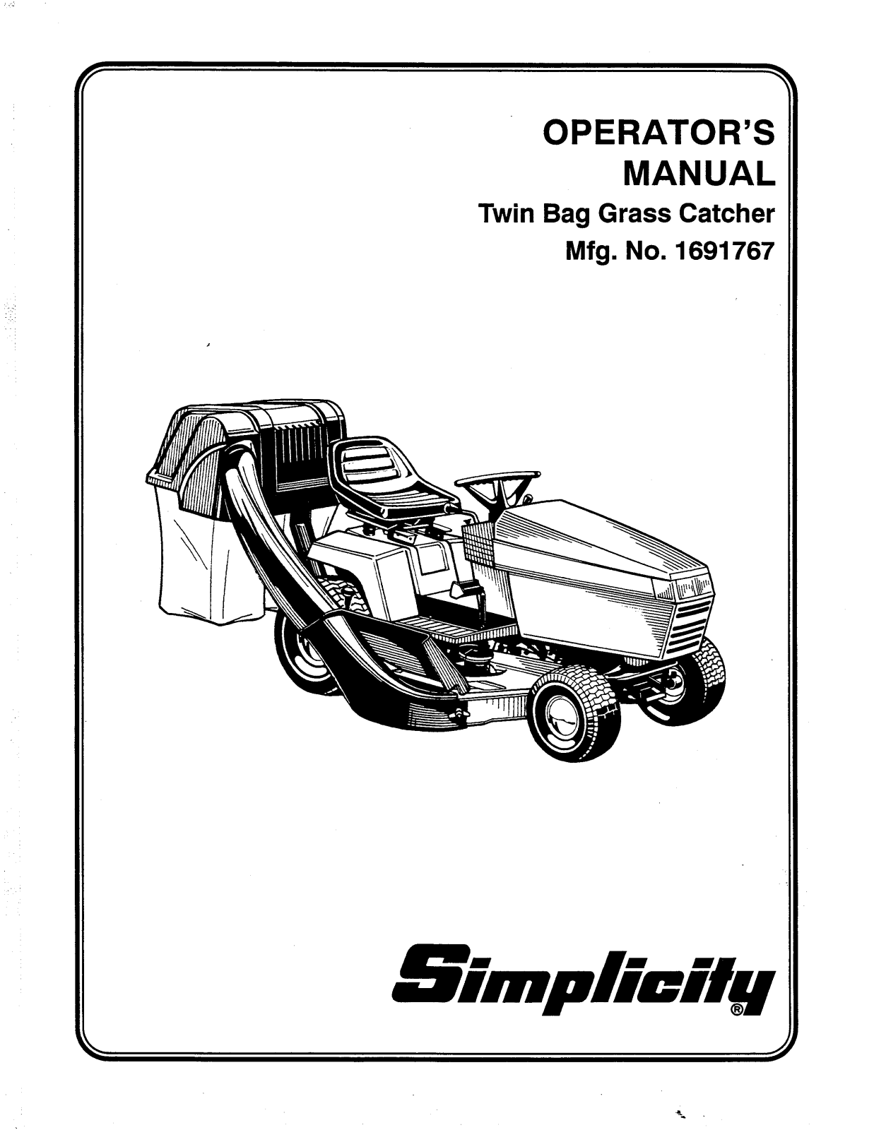 Simplicity 1691767 User Manual