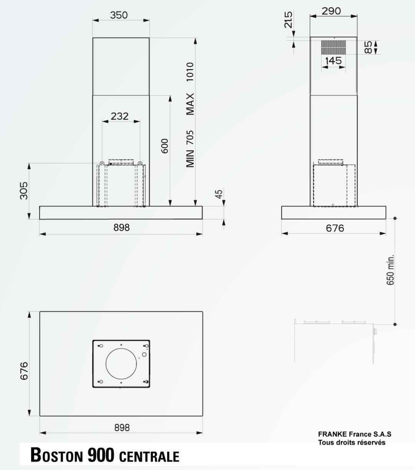 ROBLIN BOSTON 900 CENTRALE User Manual