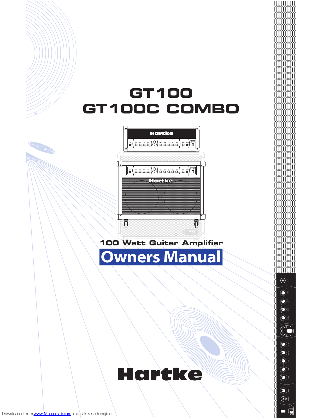 Hartke GT100, GT100C Owner's Manual