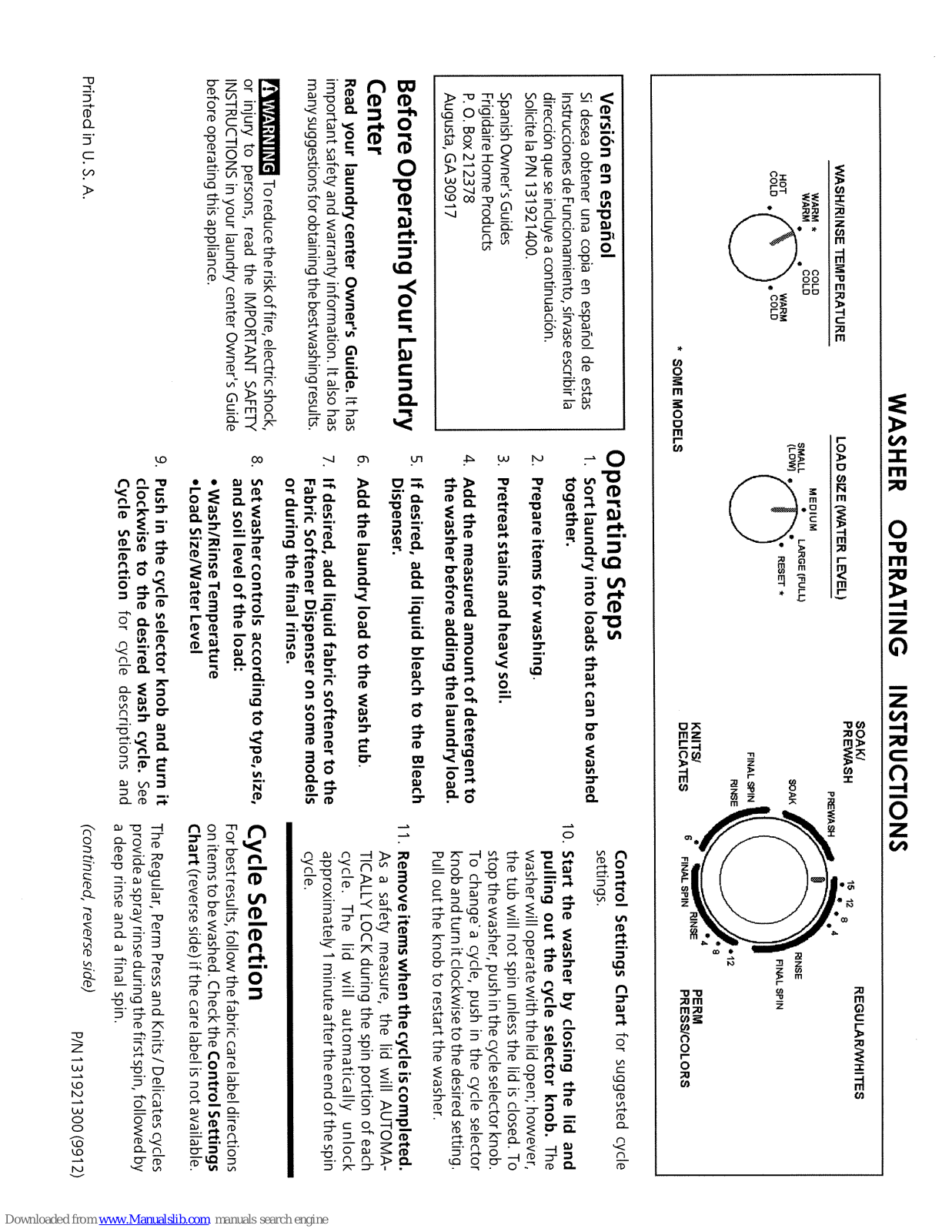 Frigidaire GLET1041AS2, GLGT1031CS - 27