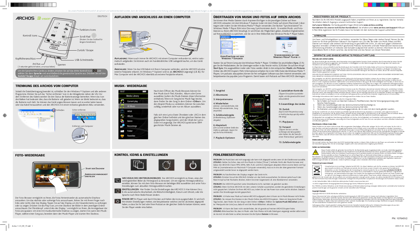 Archos 3 VISION User Manual