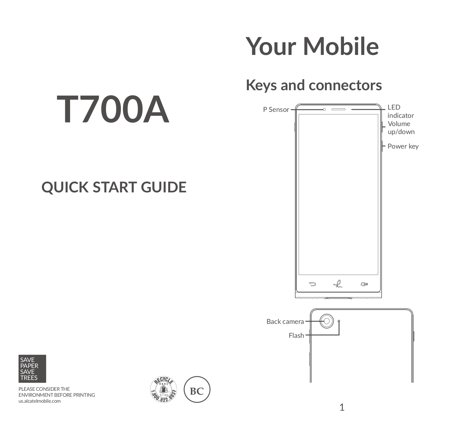 TCL Communication H085 Users Manual