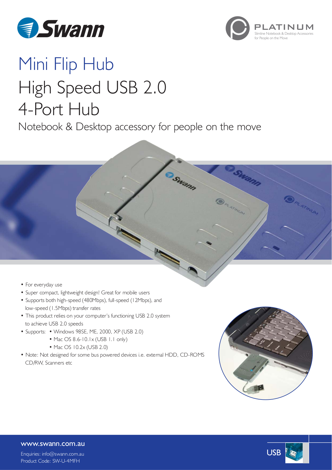Swann Mini Flip Hub Specification - ManualMachine.com