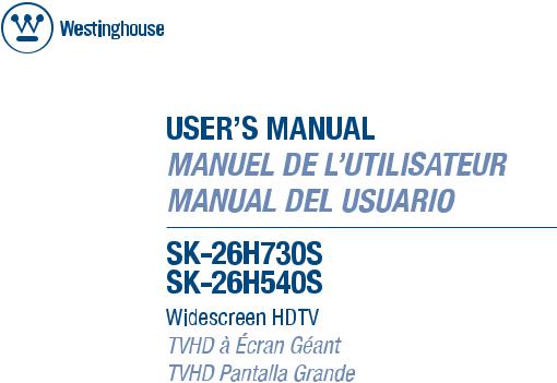 Westinghouse SK-26H730S, SK-26H540S User Manual