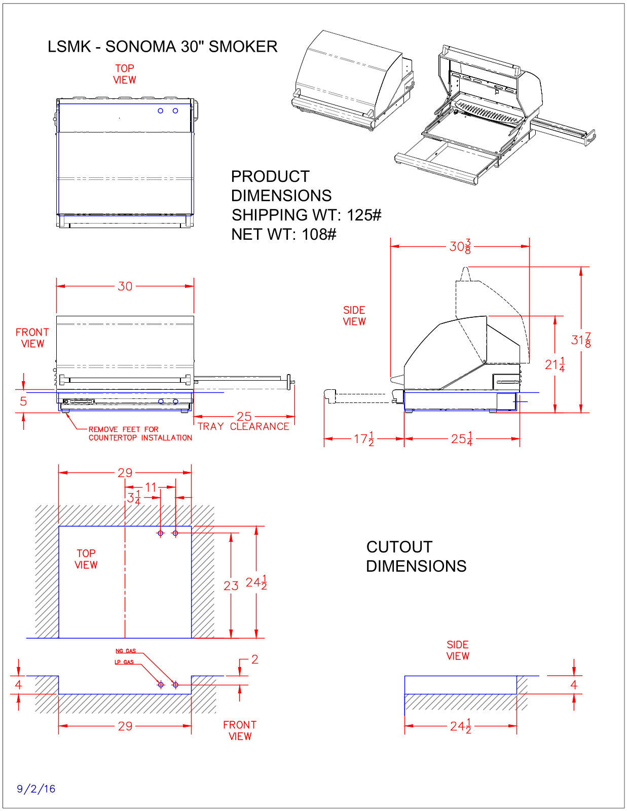 Lynx LSMK Dimensions Guide