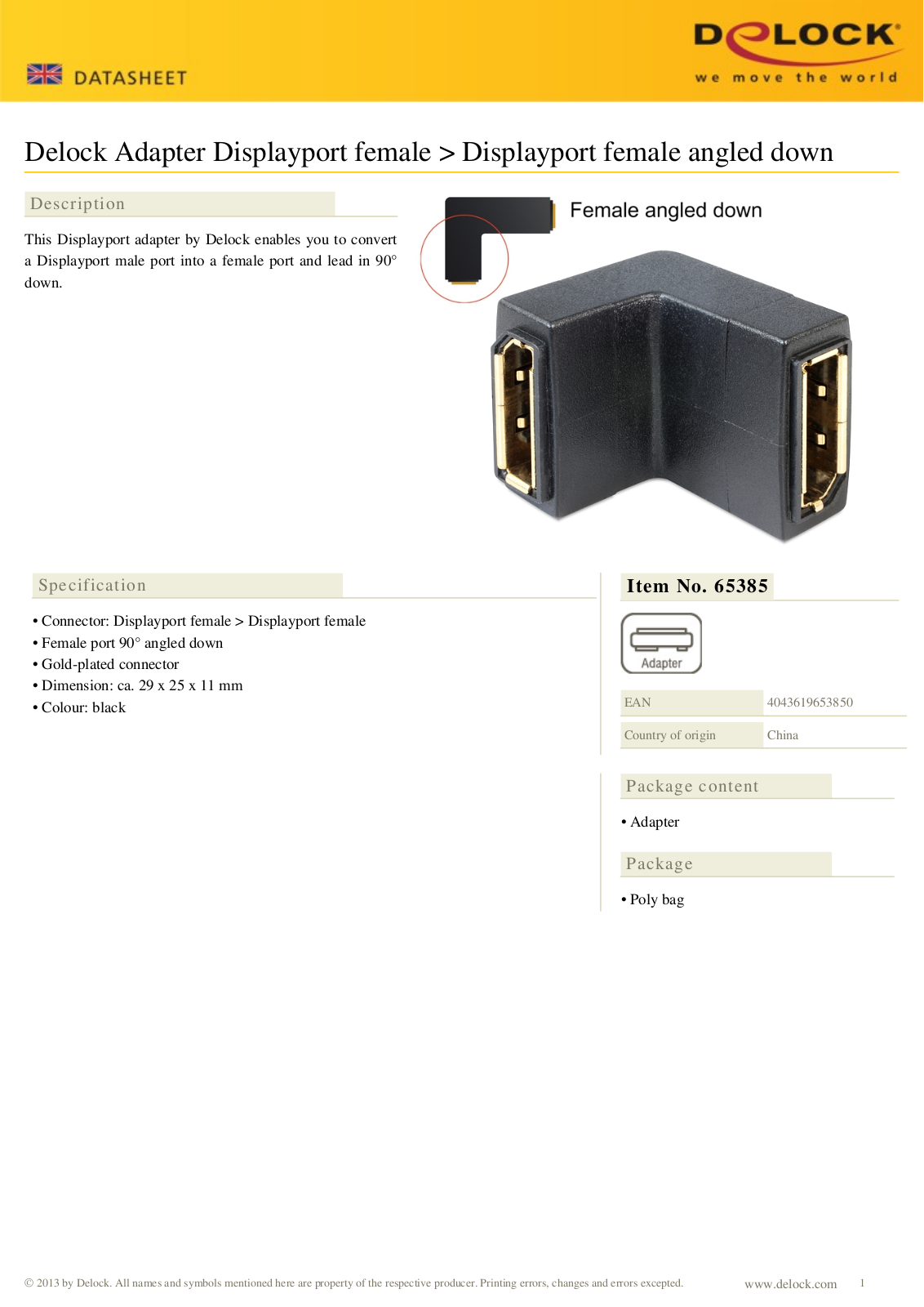 DeLOCK 65385 User Manual