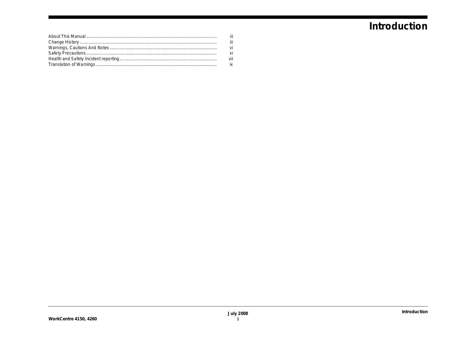 Xerox 4150, 4260 Repair manual