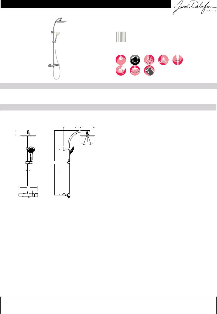 Jacob Delafon AMELIE E32851-CP Datasheet