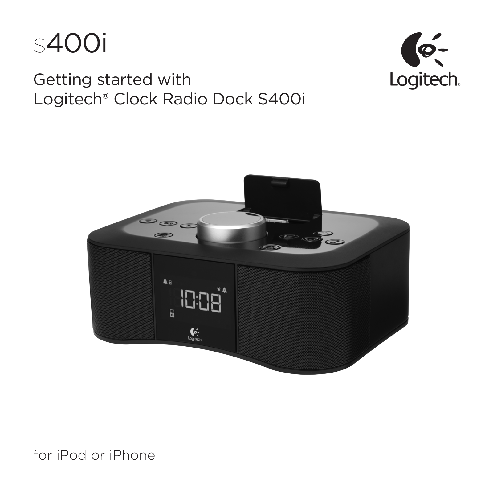 Logitech Clock Radio Dock S400i Getting started