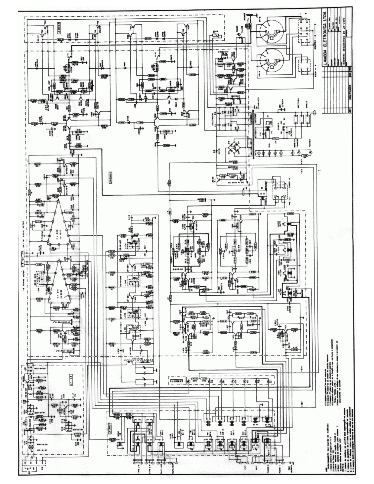 LAMBDA LR3000 Schematic