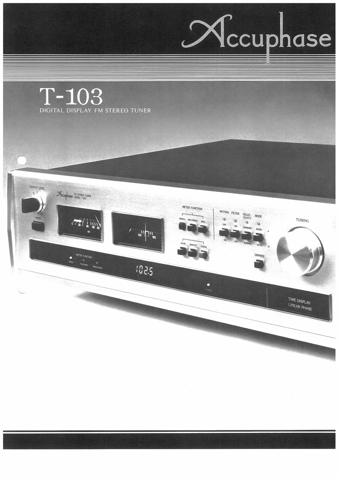 Accuphase T-103 Brochure