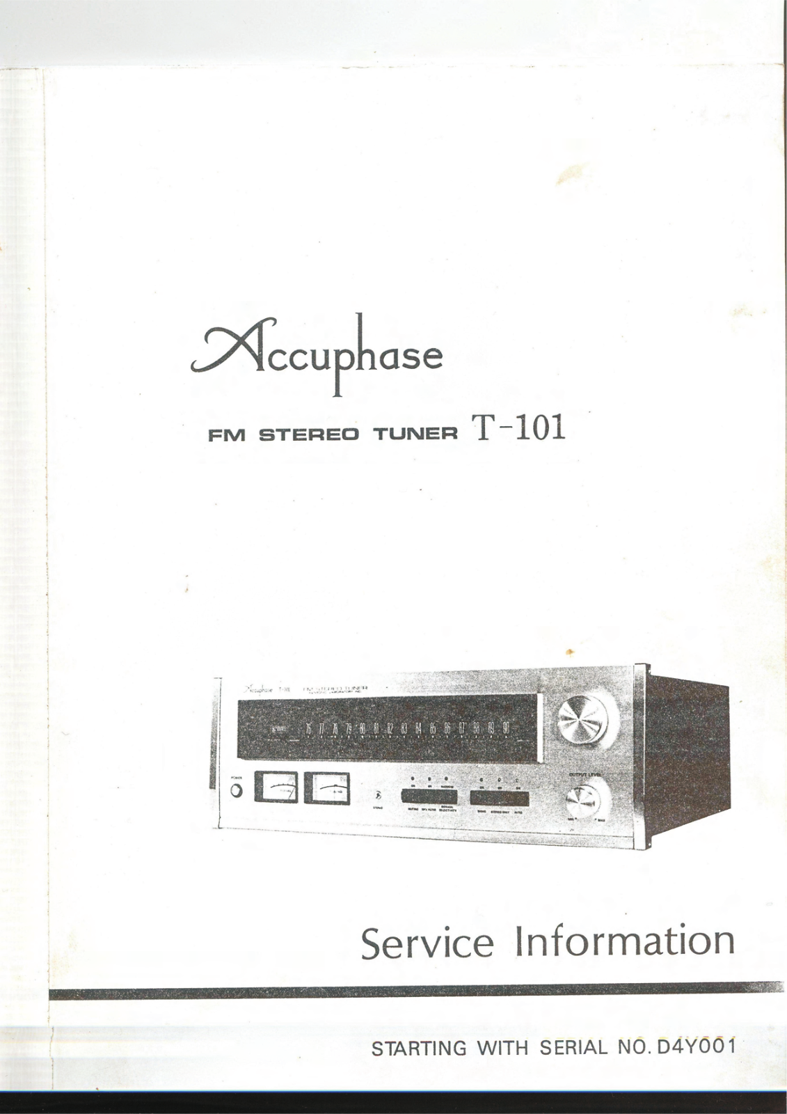 Accuphase t101 schematic