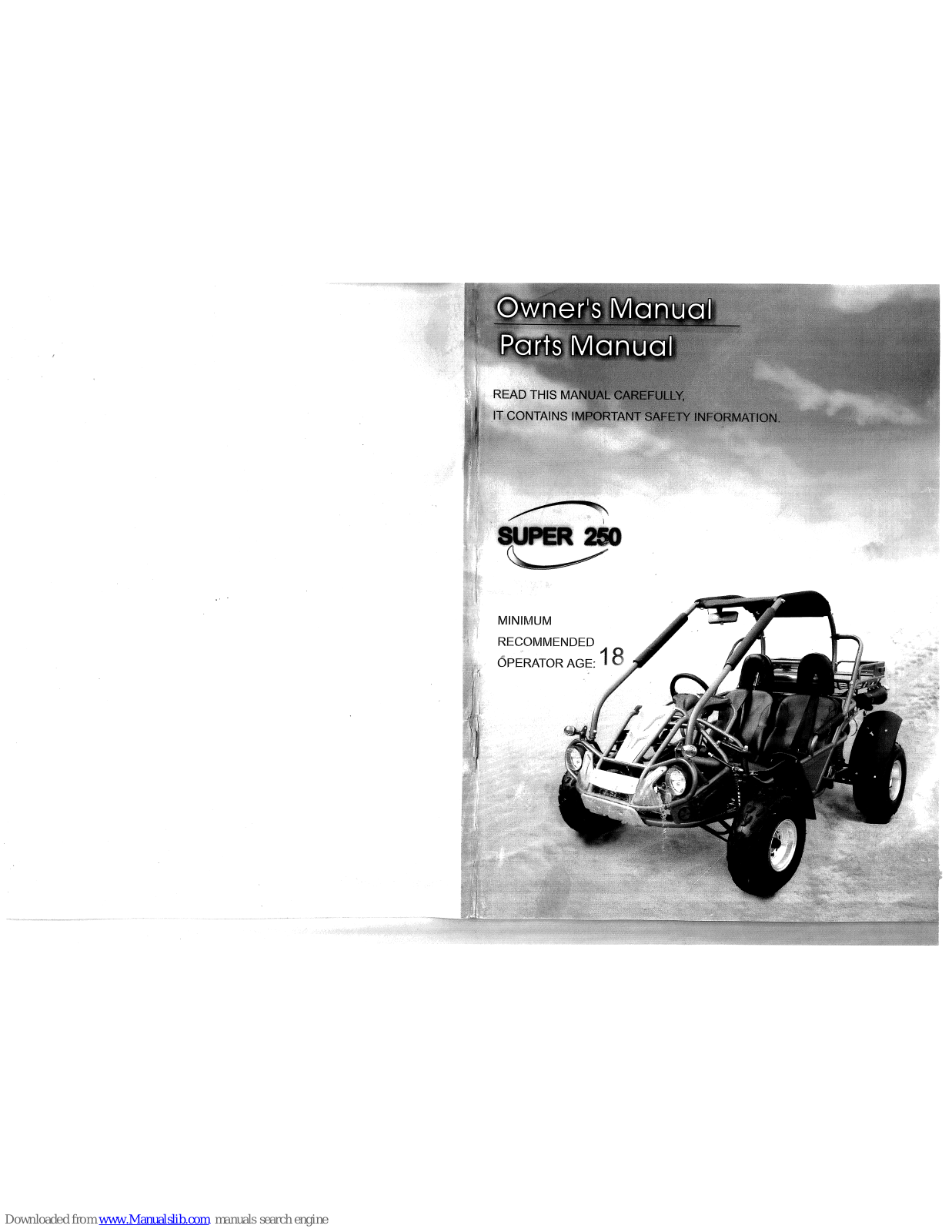 PDi Super 250 Owner's Manual