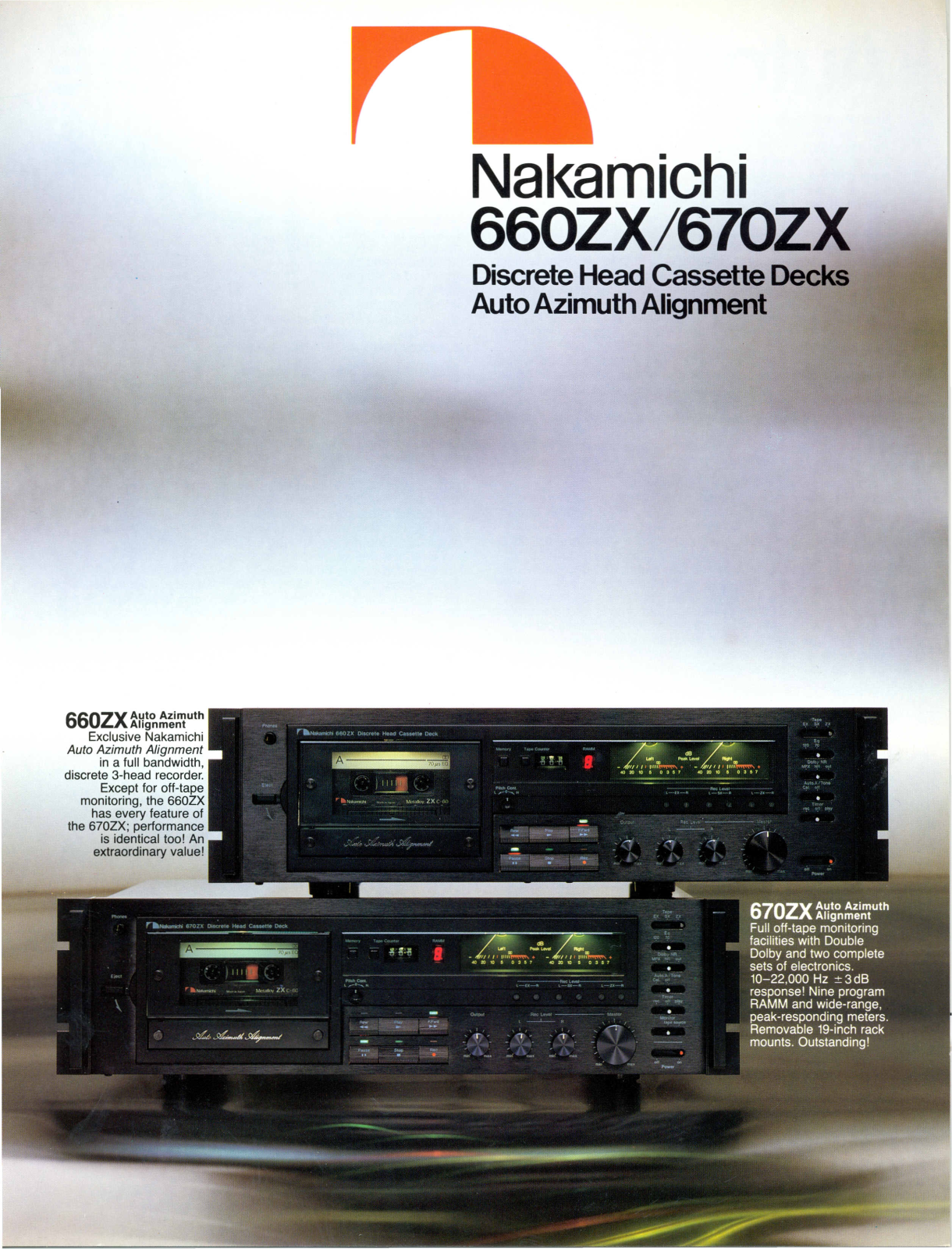 Nakamichi 660-ZX, 670-ZX Brochure