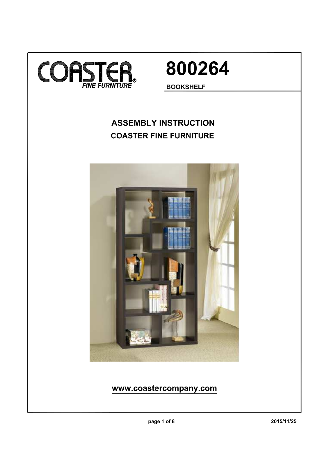 Coaster 800264 Assembly Guide - ManualMachine.com
