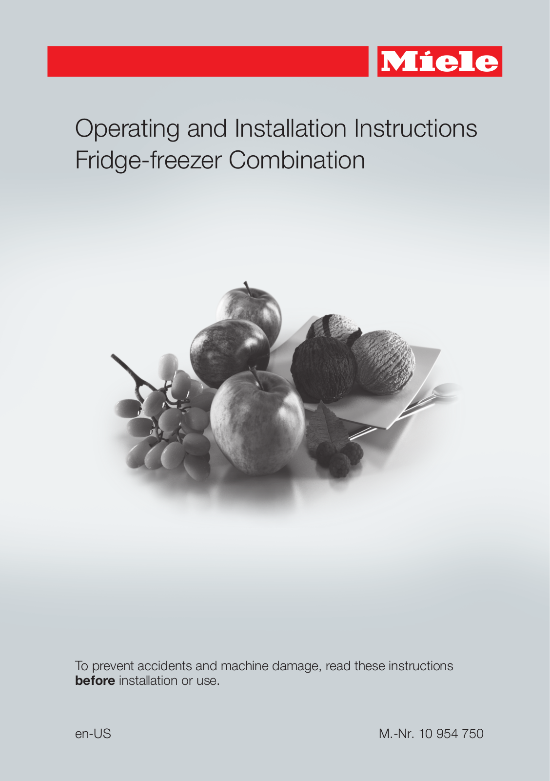 Miele KFNS37692IDE1 Installation Manual