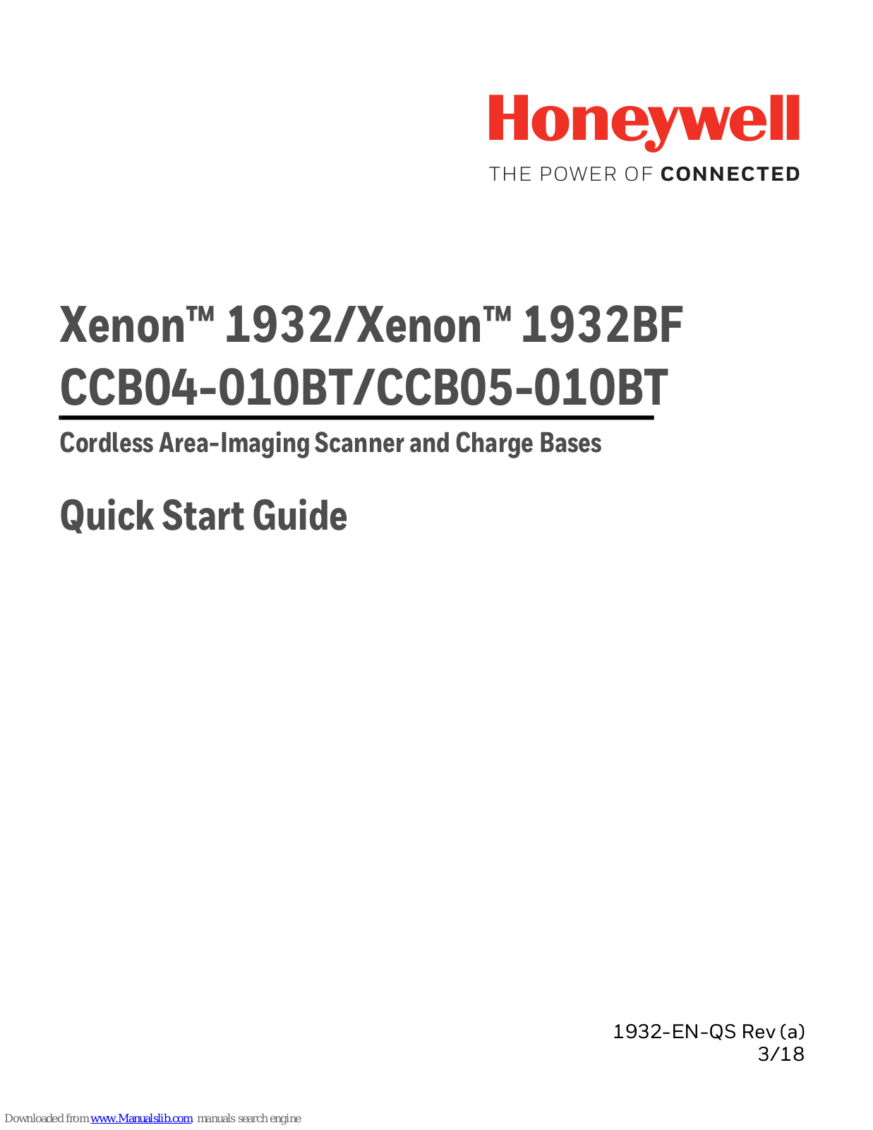 Honeywell Xenon XP 1930g Quick Start Manual