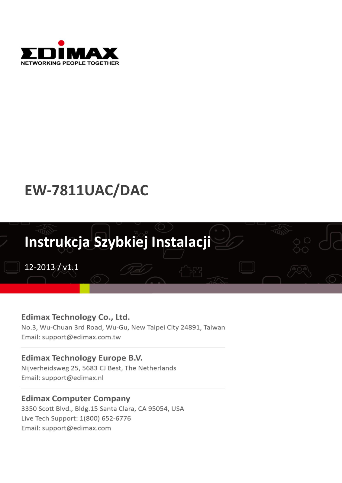 EDIMAX EW-7811DAC, EW-7811UAC User manual