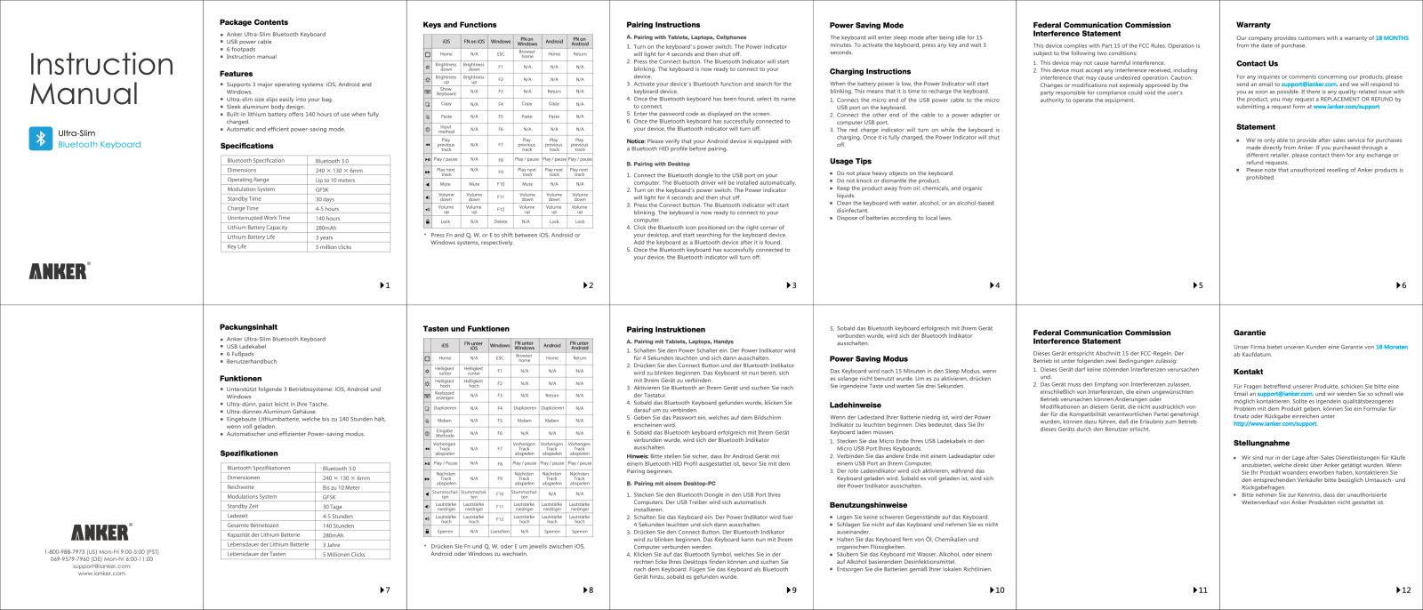 Anker Ultra-Slim User Manual