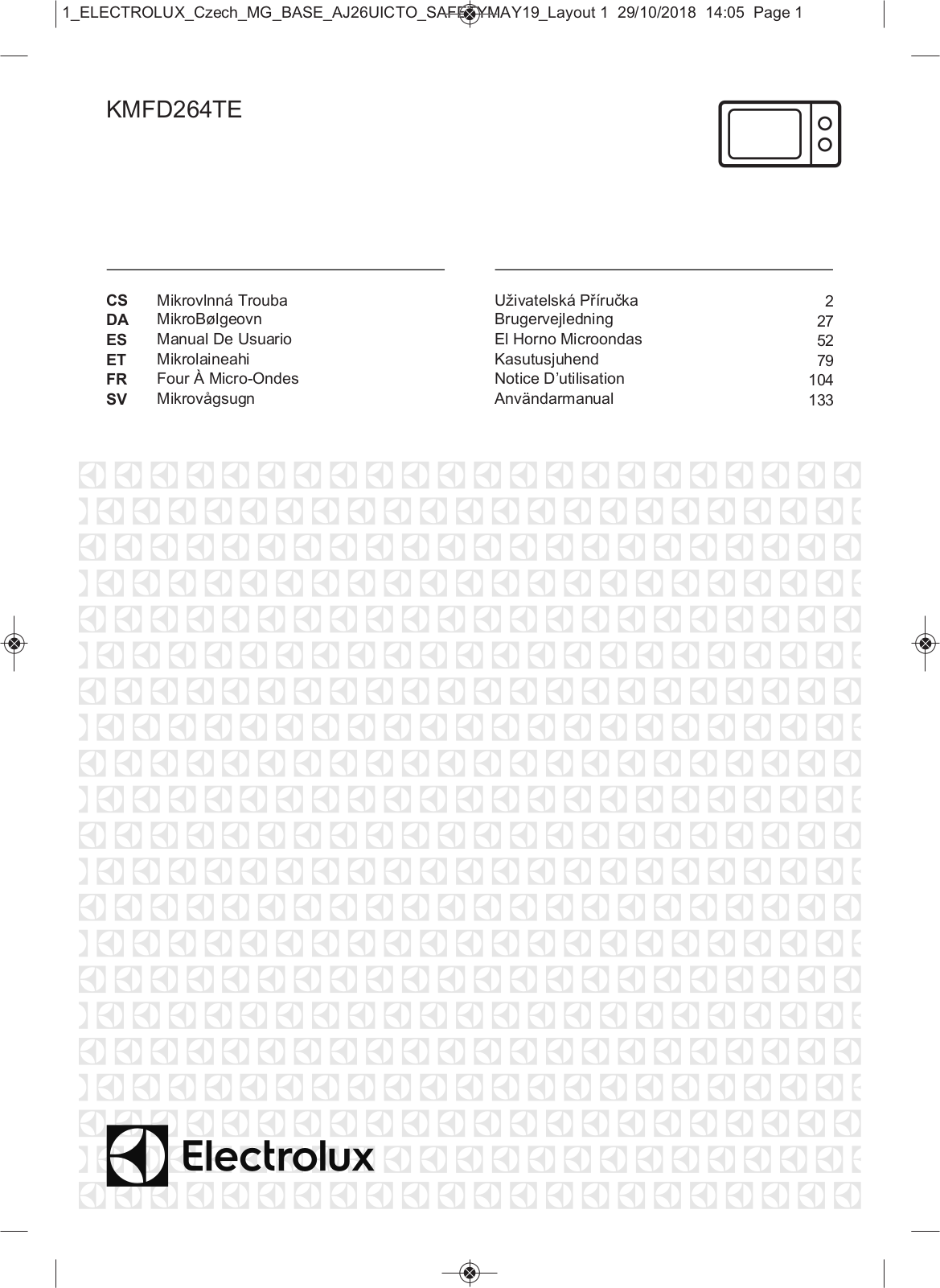 Electrolux KMFD264TEX User Manual