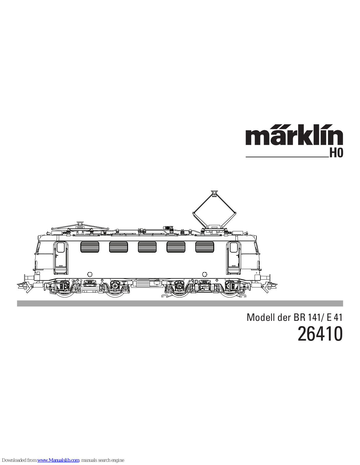 marklin 26410 User Manual - ManualMachine.com