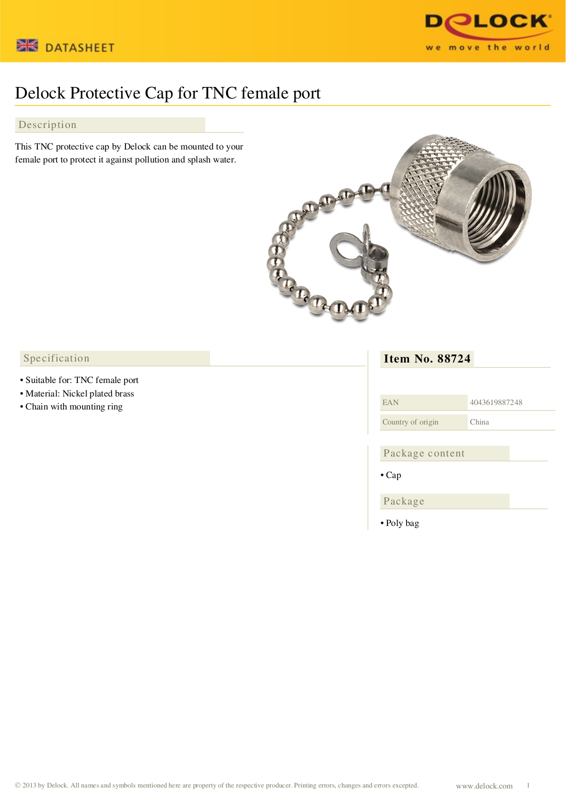 DeLOCK 88724 User Manual