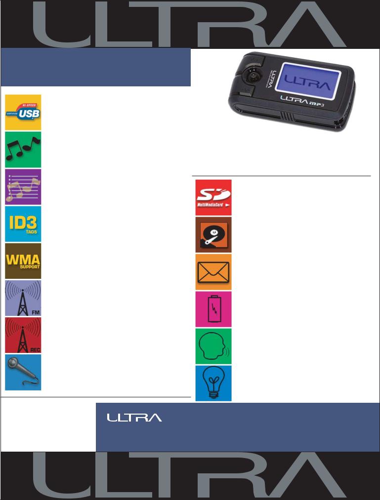 Ultra Products 14-In-1 MP3 Player User Manual