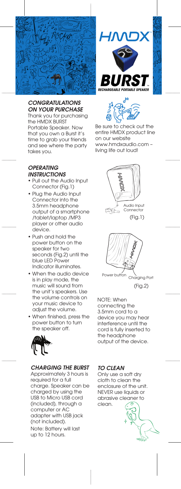 HMDX HX-P130 Instruction Manual