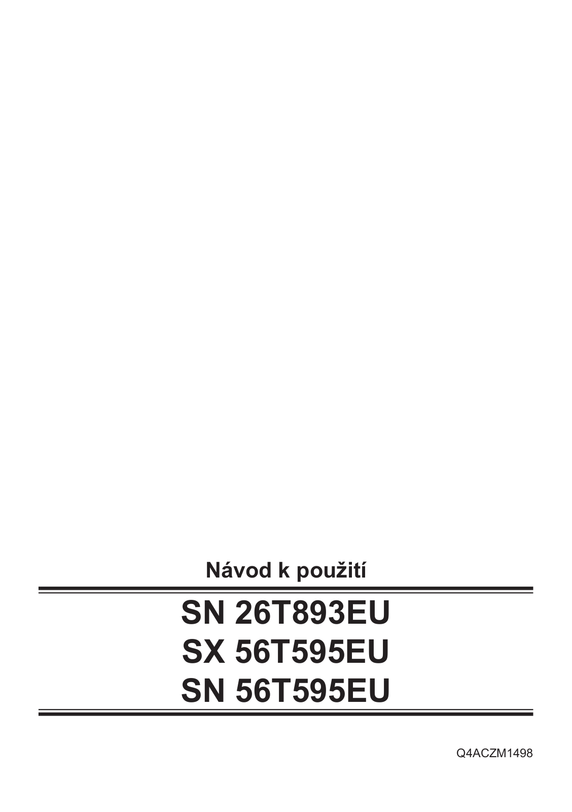 Siemens SX56T595EU User Manual