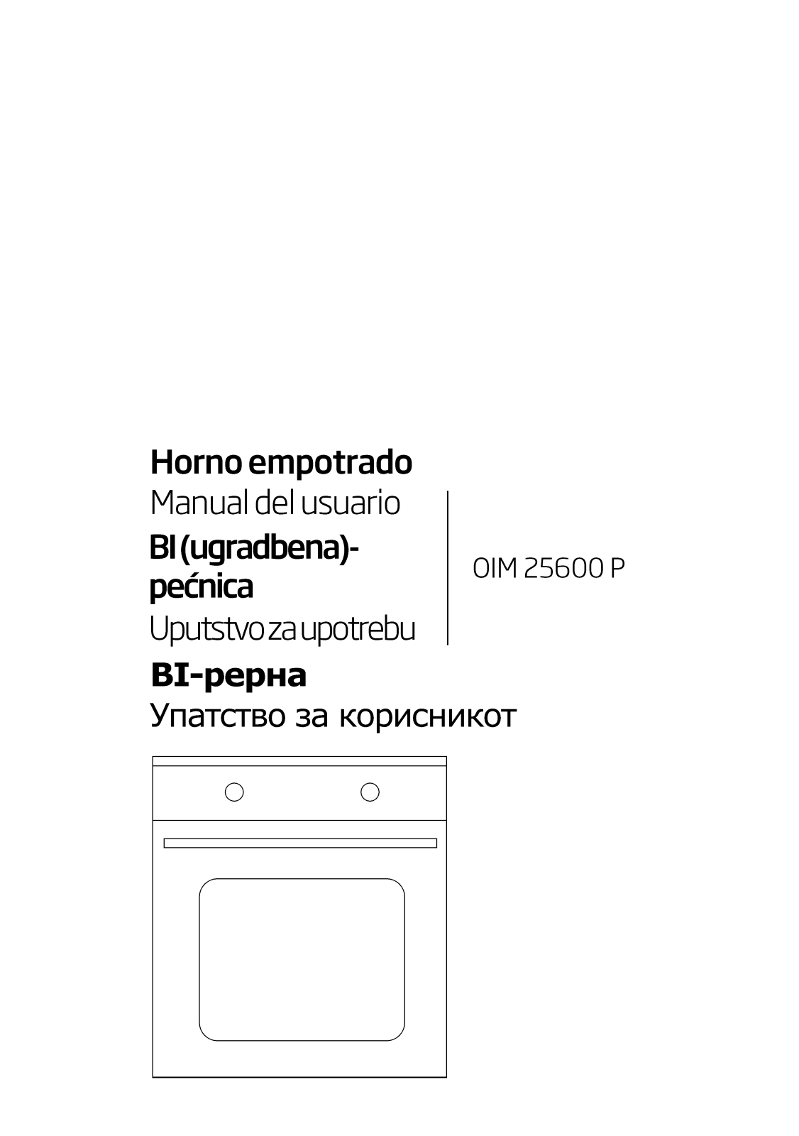 Beko OIM 25600 P User manual