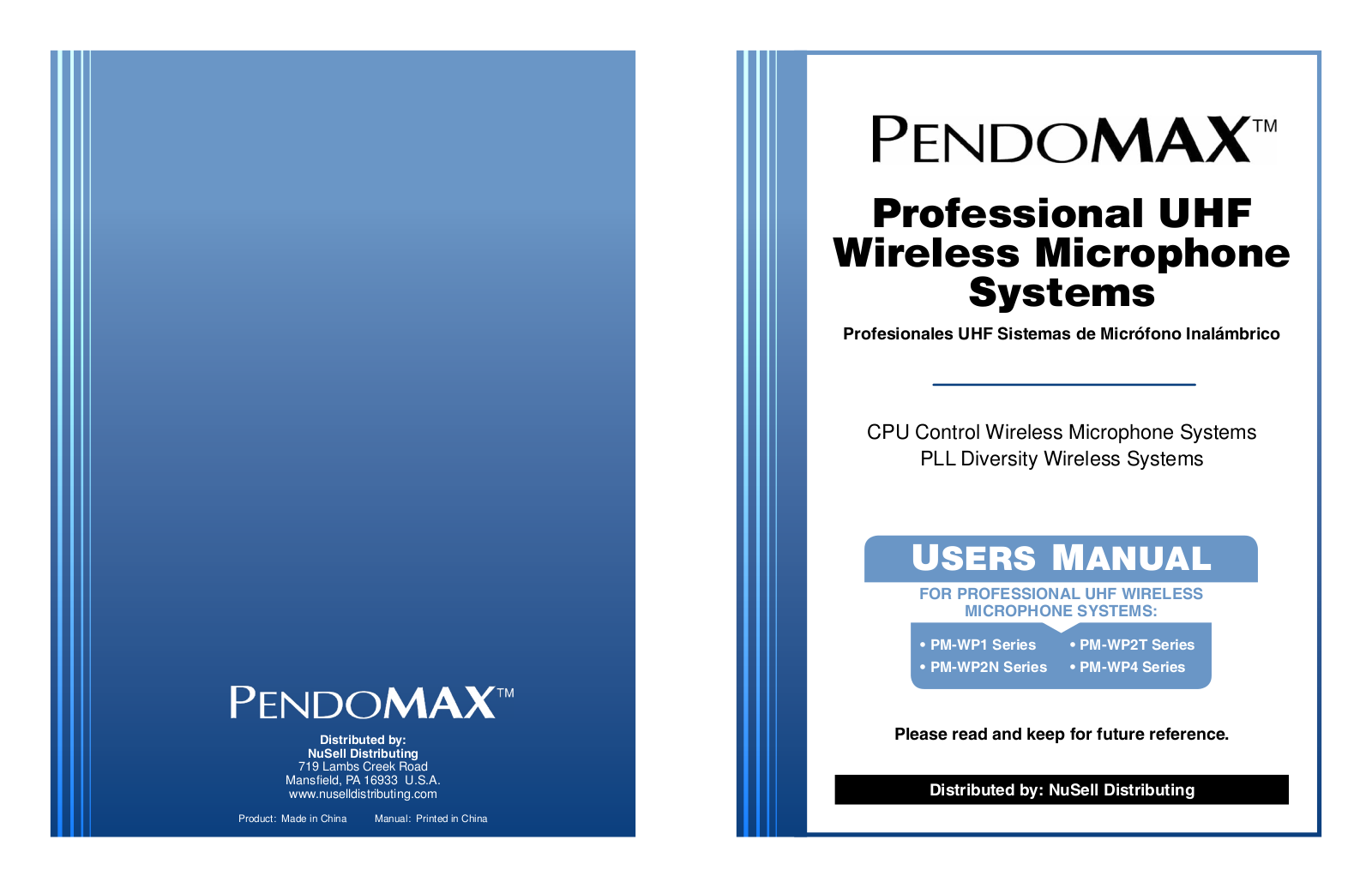 PROFORA PM HHP1, PM BPP1 User Manual - ManualMachine.com
