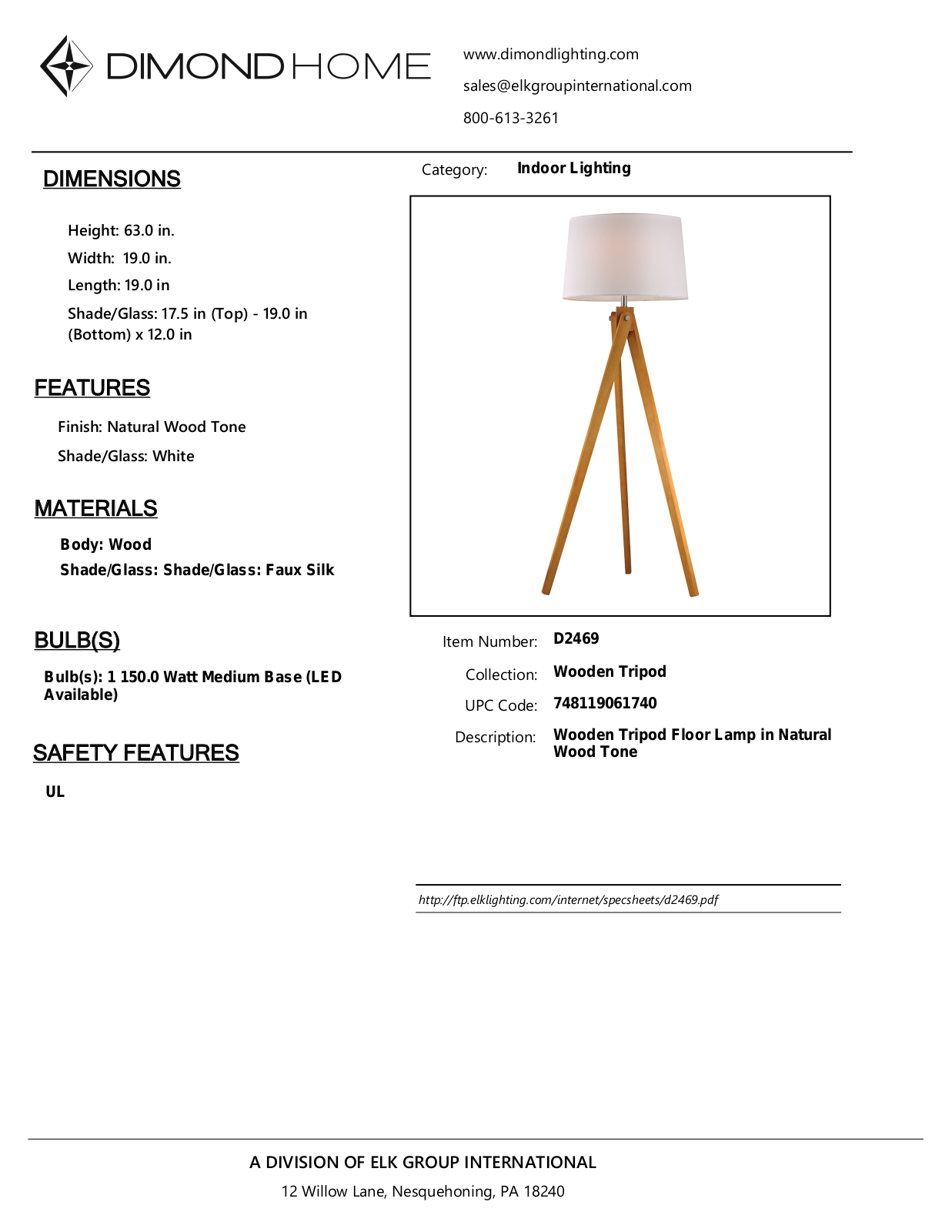 ELK Home D2469 User Manual