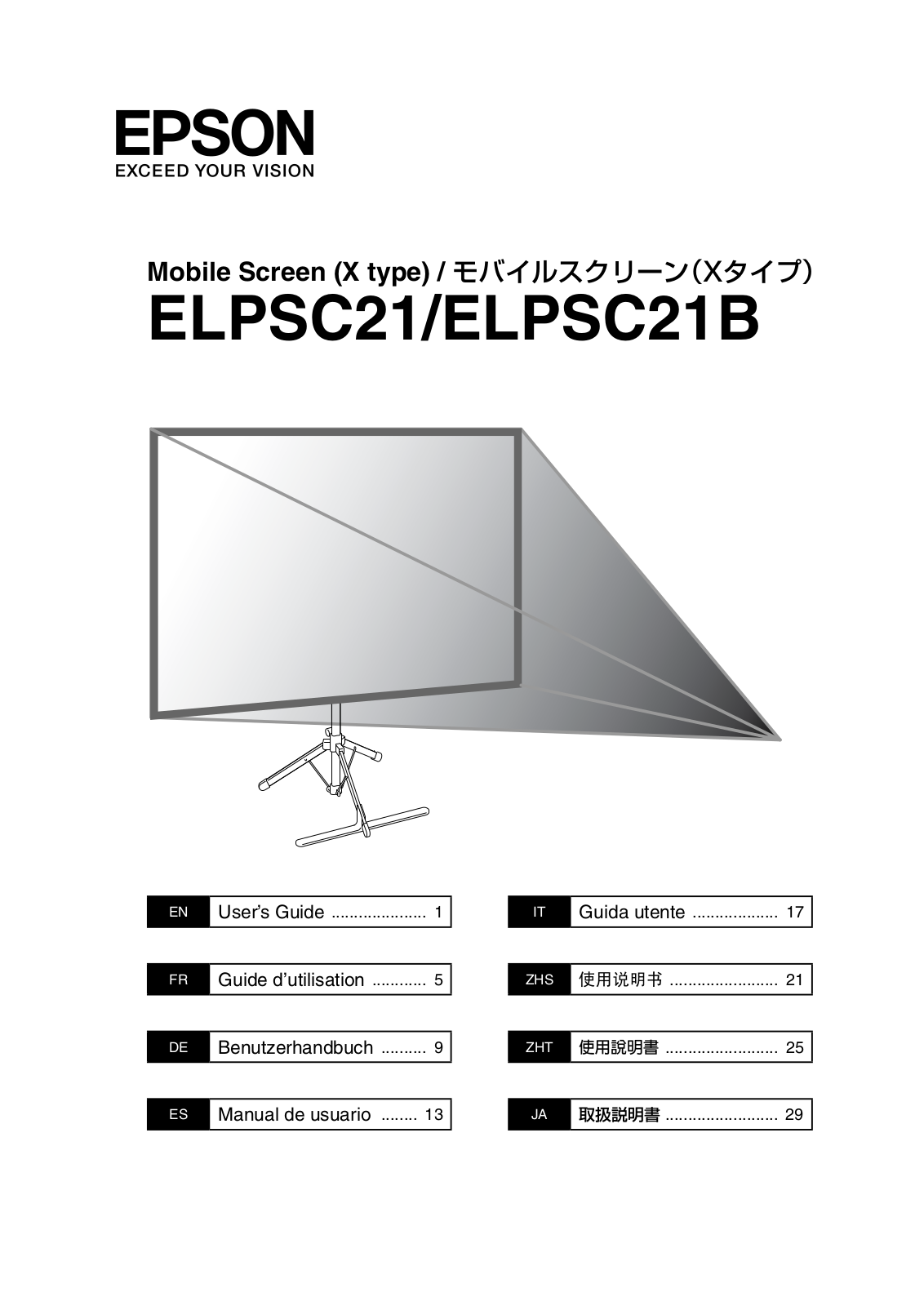 EPSON ELPSC21B service manual