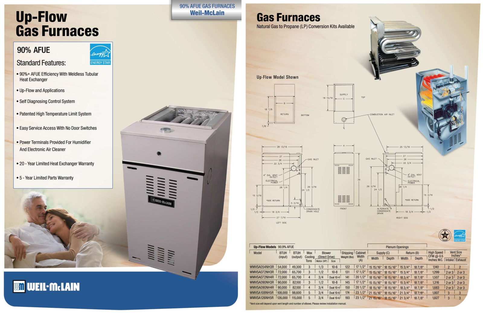 Weil-McLain WMVSA108NH5R, WMVSA072NH4R, WMVSA072NH3R, WMVSA090NH4R, WMVSA054NH3R User Manual