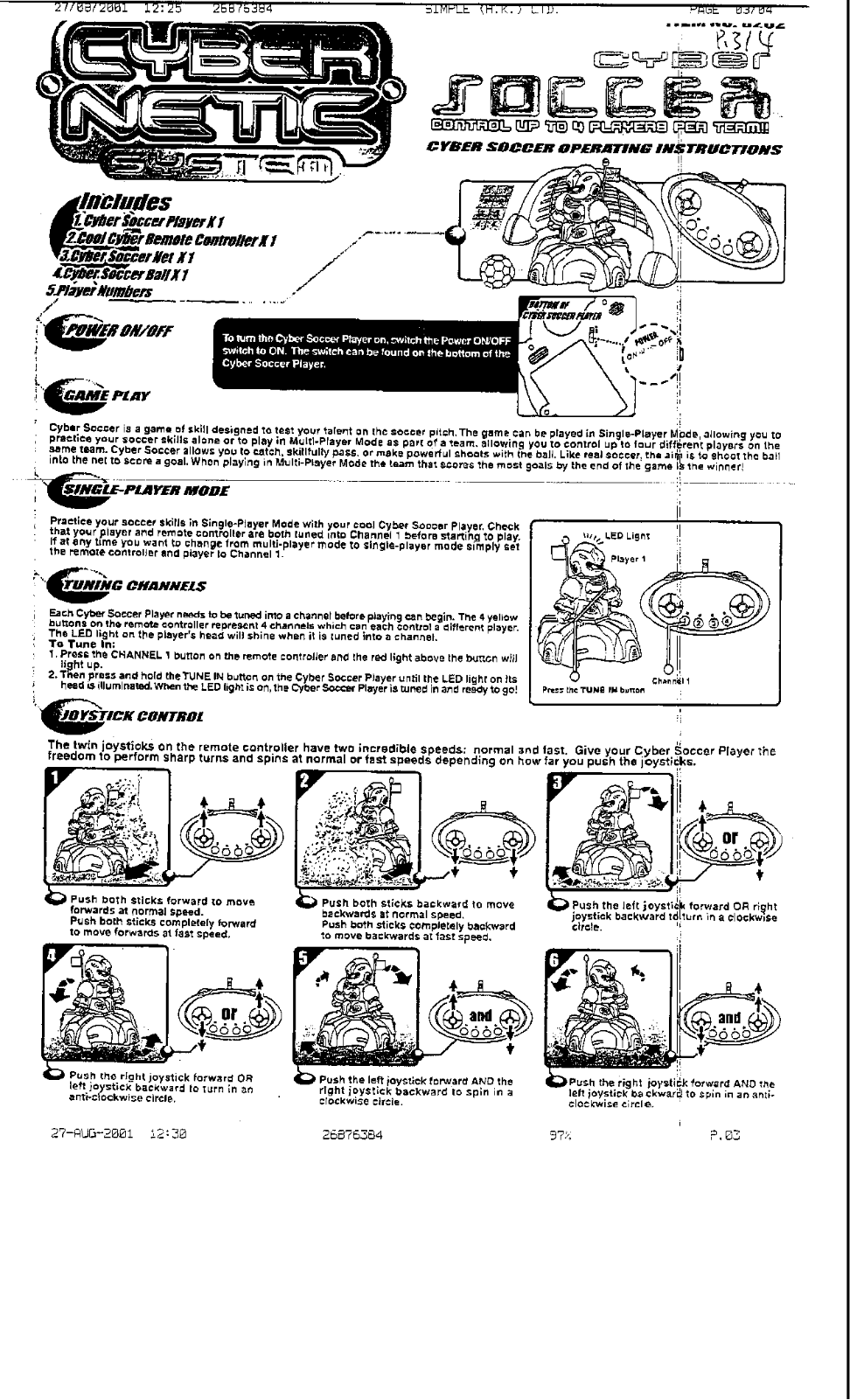 WowWee Group 0202A Users Manual