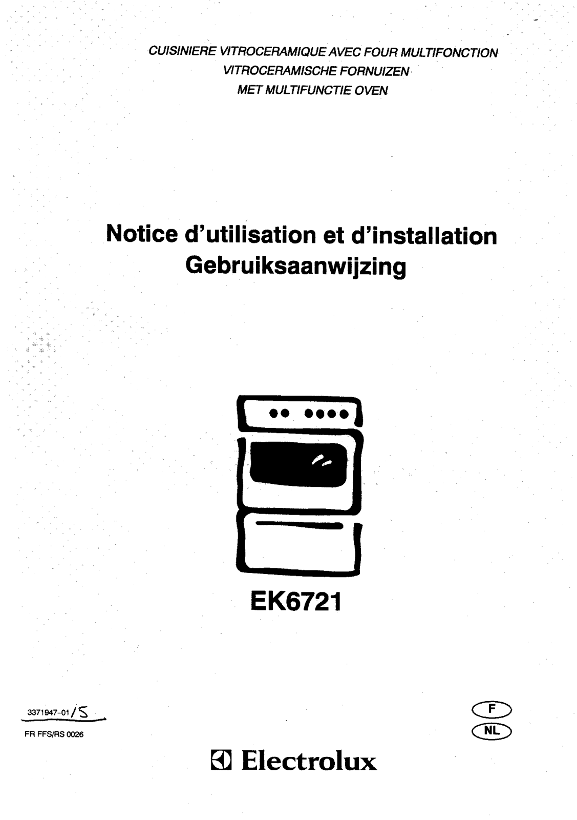 electrolux EK6721 User Manual