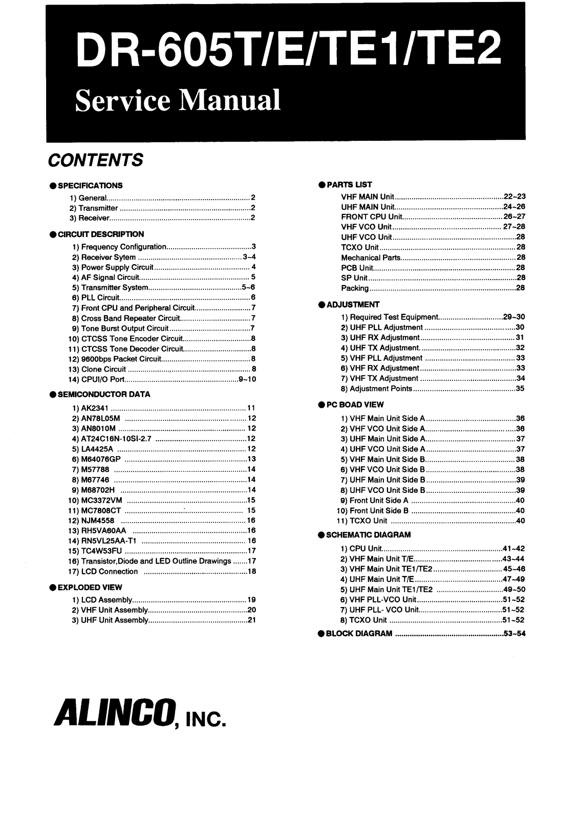 Alinco DR605 User Guide