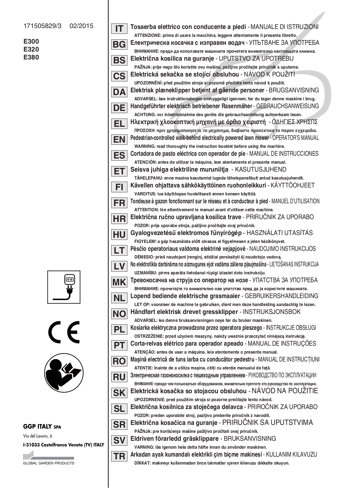 Alpina BL 380E User Manual