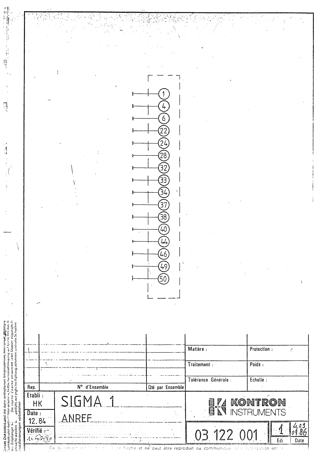 Kontron Sigma 1 Cirquit Diagram