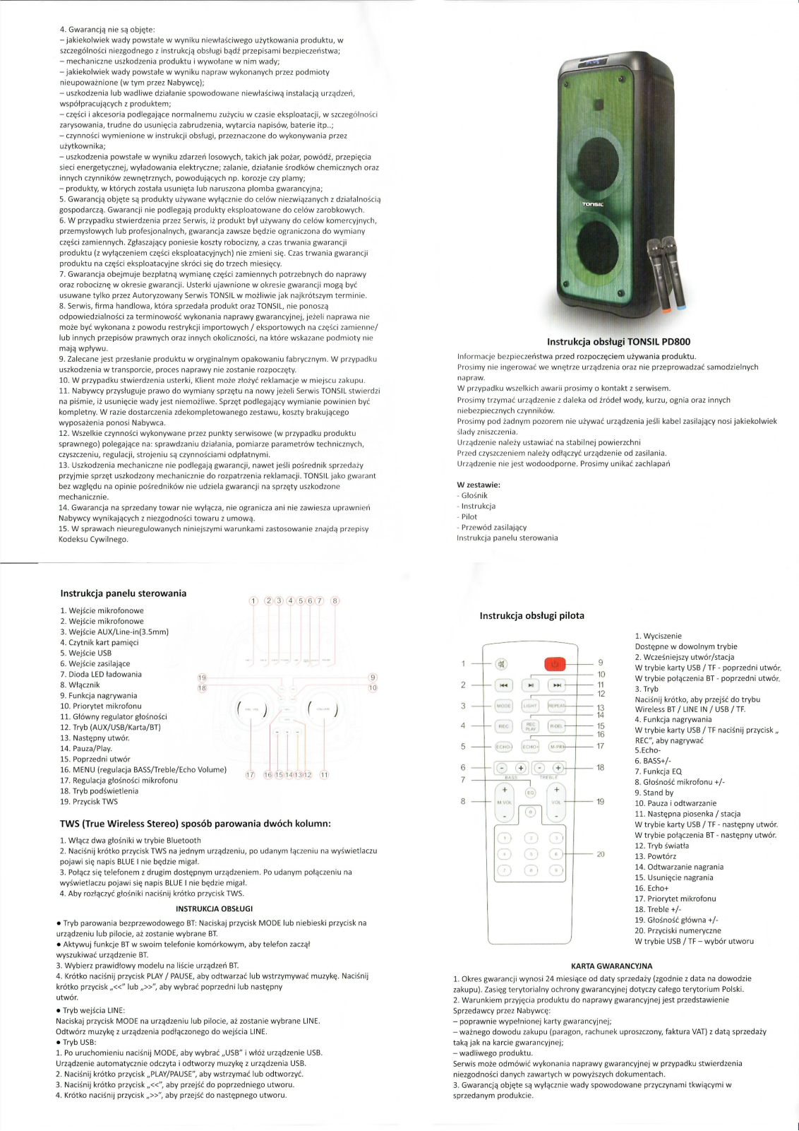 TONSIL PartyDance 800 User guide - ManualMachine.com