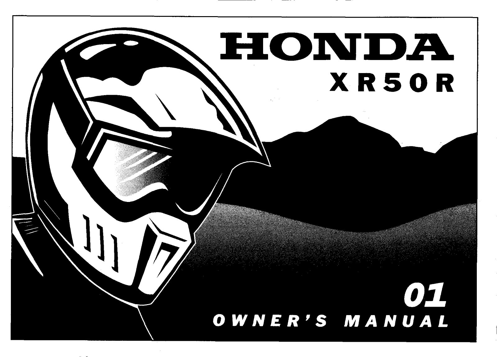 Honda XR50R 2001 Owner's Manual