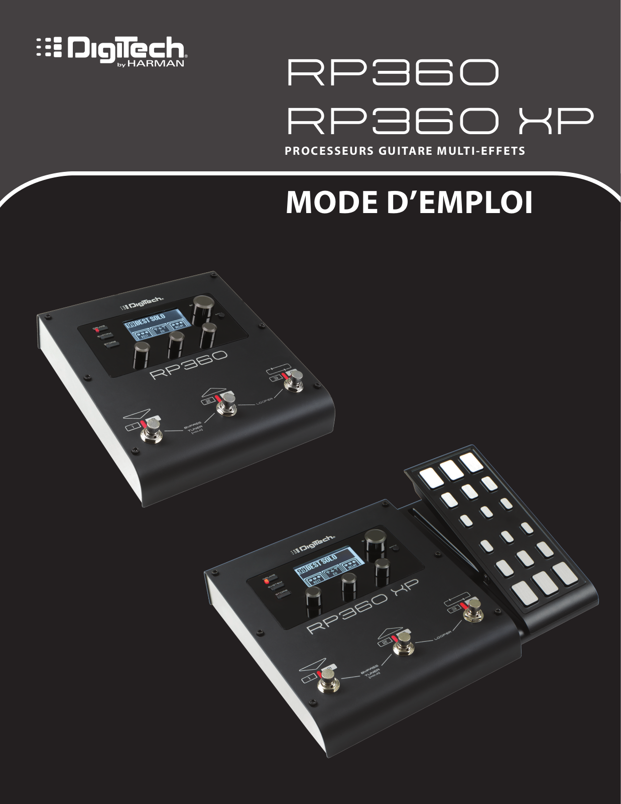 DigiTech RP360XP, RP360 Owner’s Manual