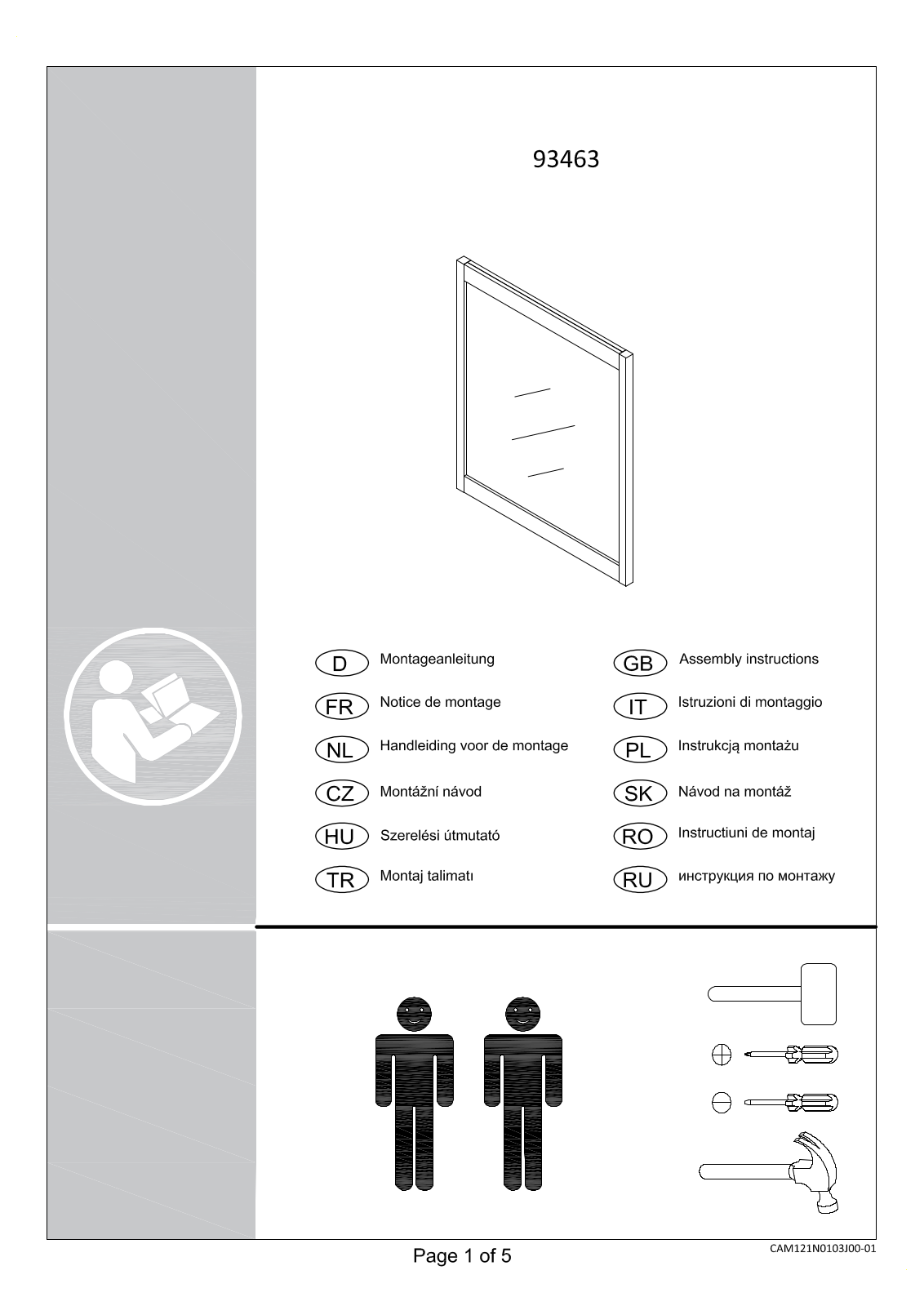 Home affaire 93463 Assembly instructions