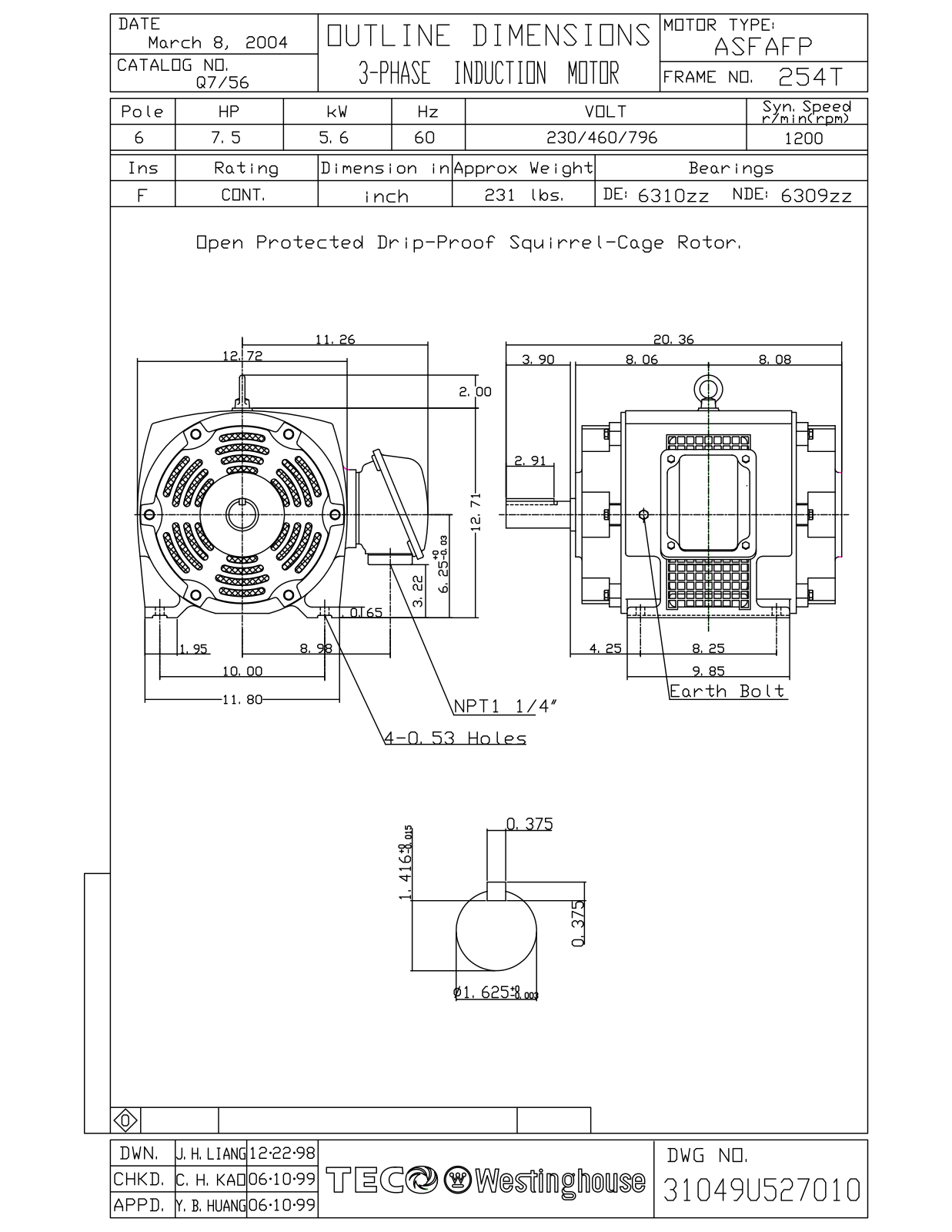 Teco Q7/56 Reference Drawing