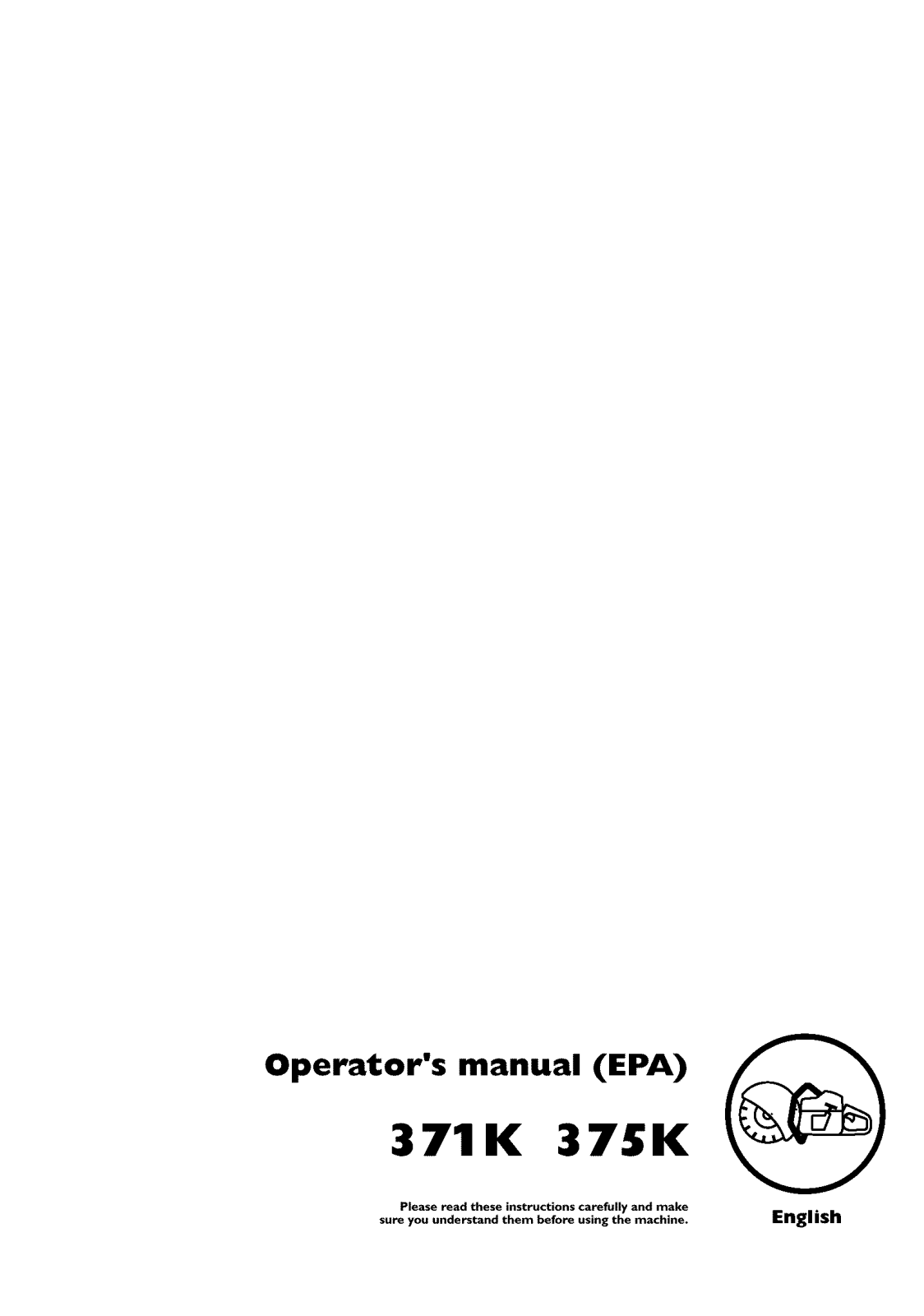 Husqvarna 375KEPA, 371K EPA Owner’s Manual