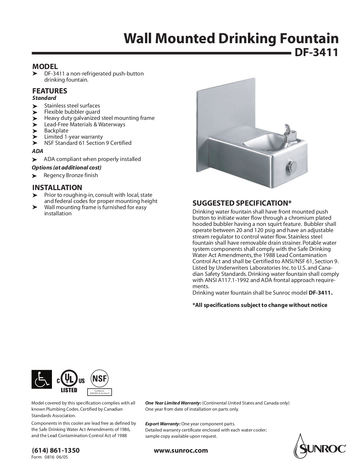 Oasis DF-3411 User Manual