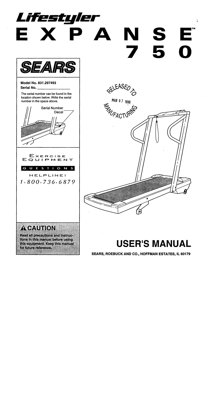 Lifestyler 831.297493 Owner's Manual