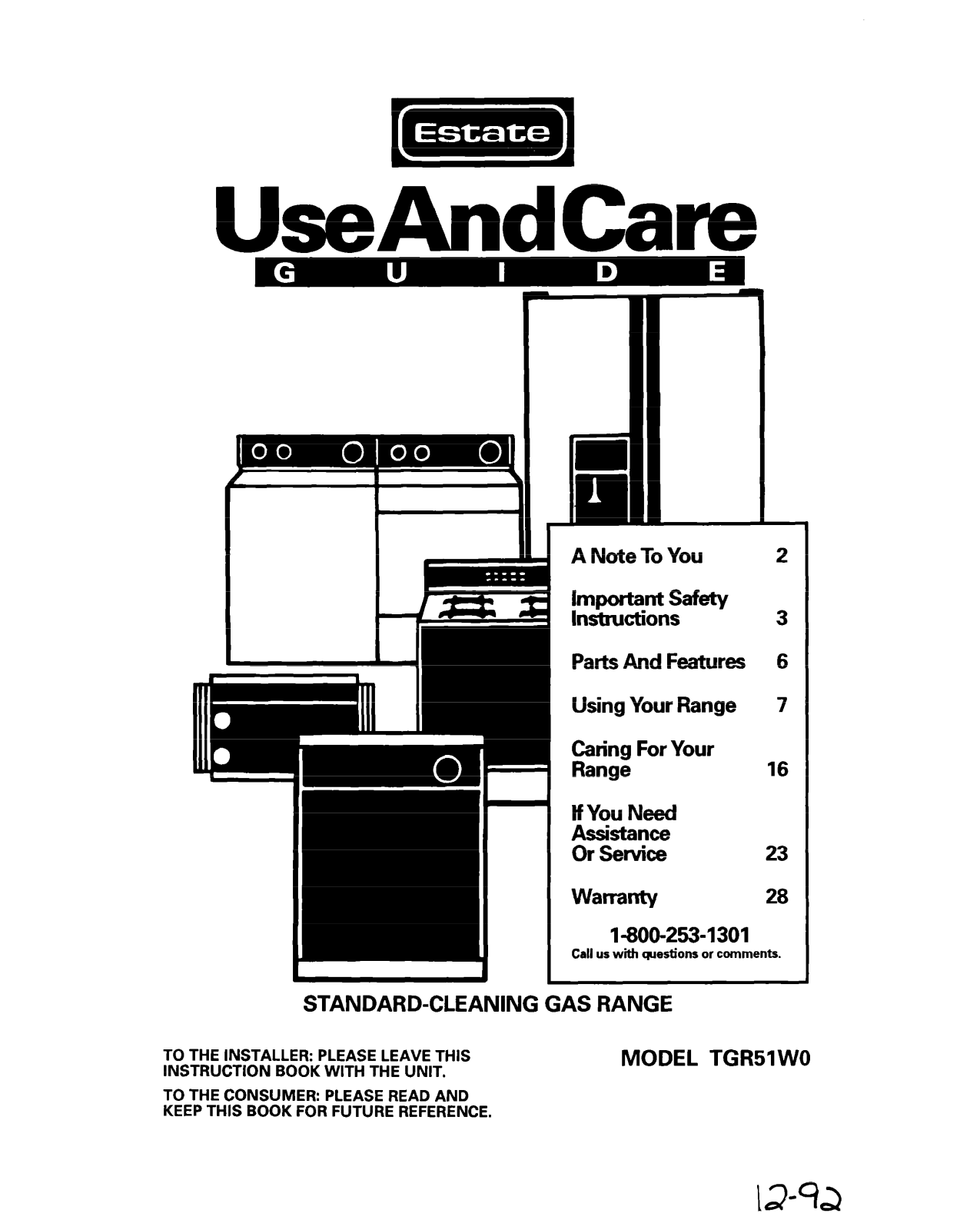 Whirlpool TGR51 User Manual - ManualMachine.com